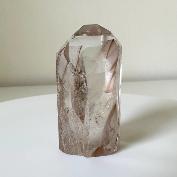 Clear Amphibole Quartz Tower Angel Phantom Point Crystal Natural High Quality - Picture 2 of 6